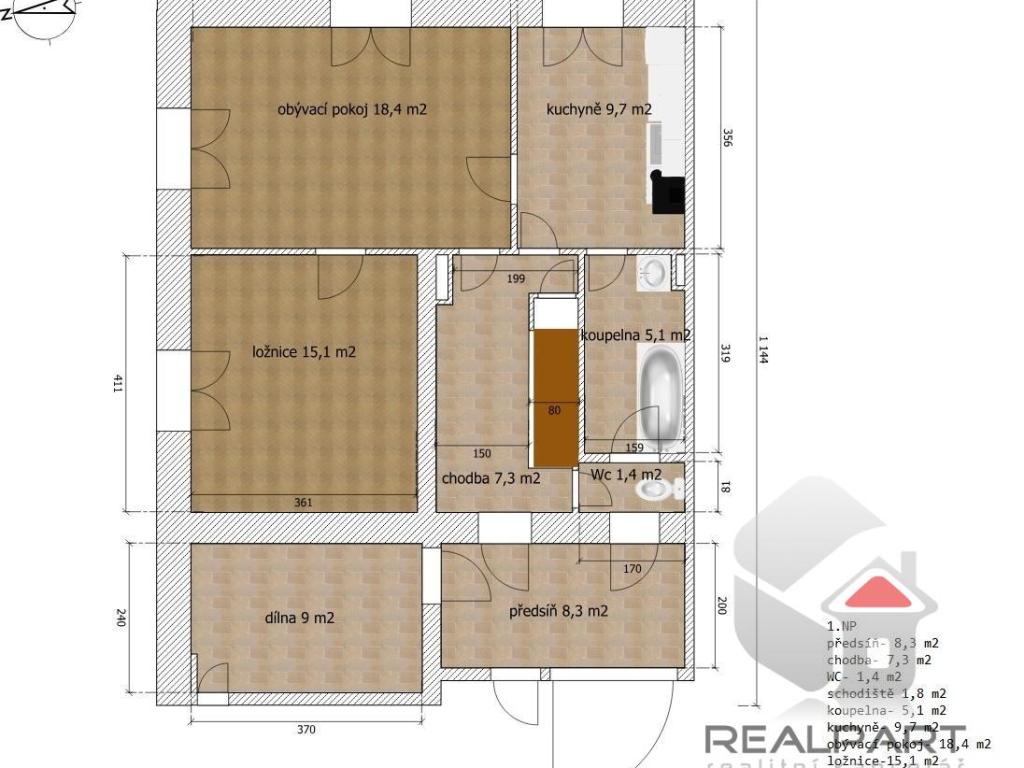 Pronájem domu 101 m2, Tasovice – náhled fotky 23