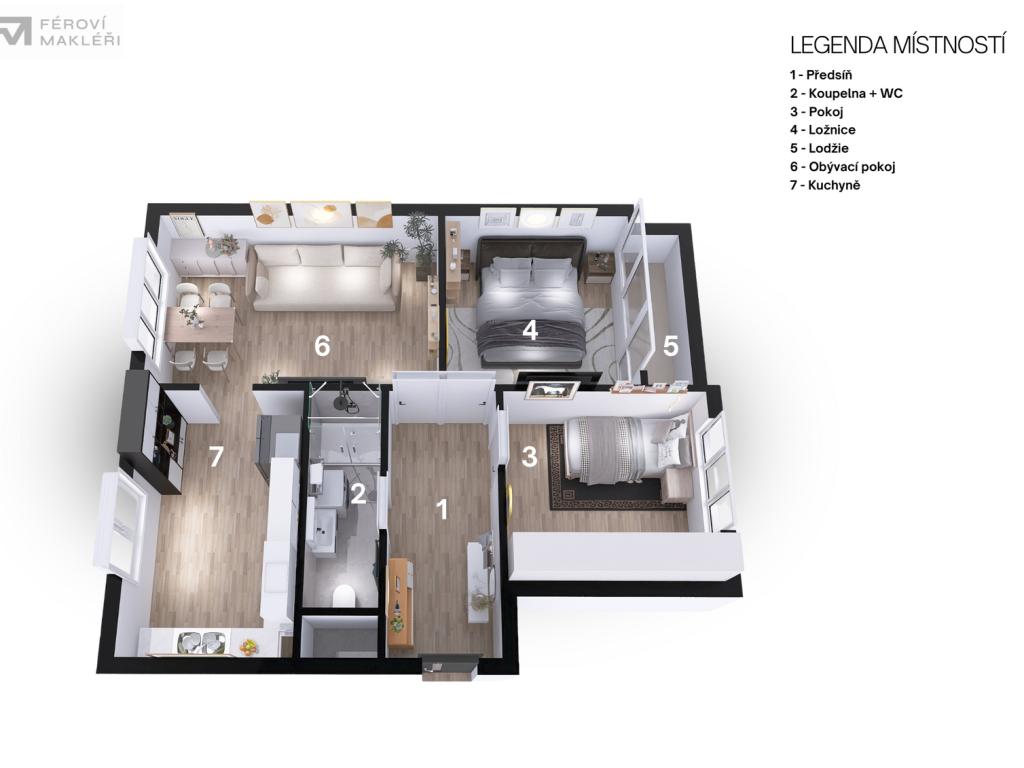 Prodej bytu 3+1 66 m2, Ostrava – náhled fotky 21