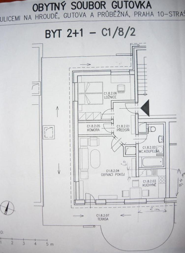 Pronajem bytu 2+kk 117 m2