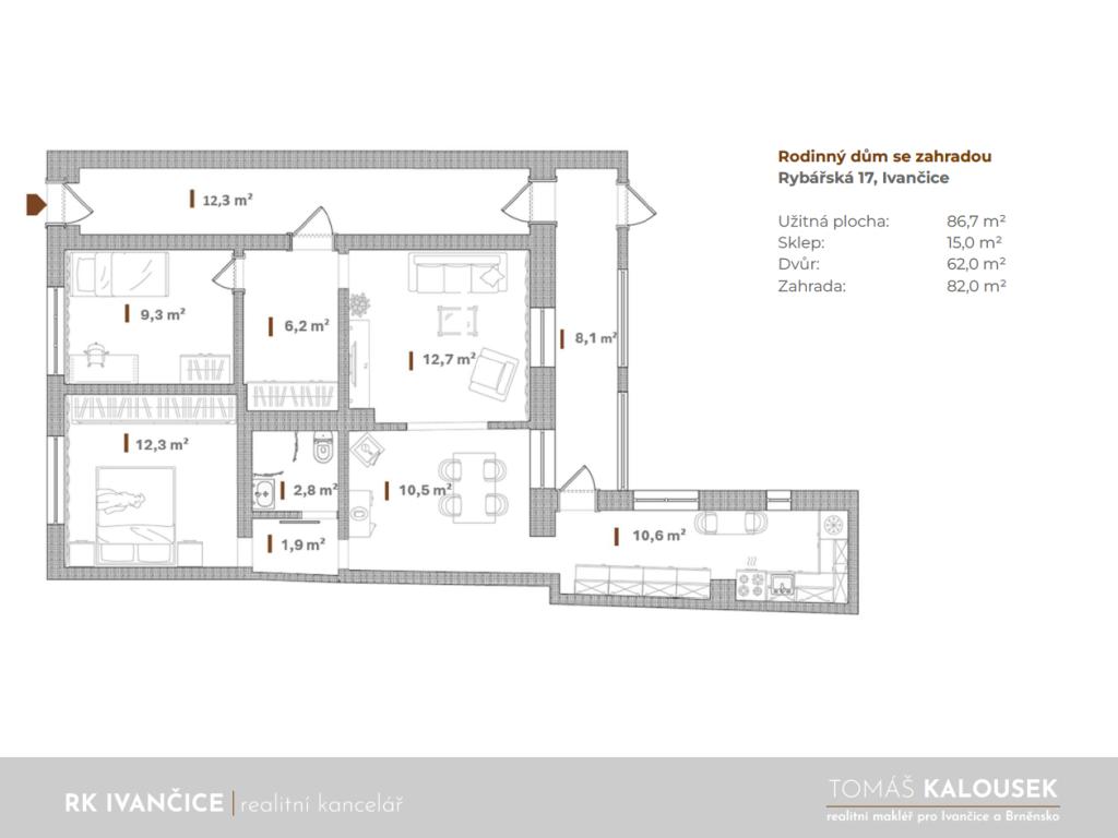 Prodej domu 87 m2, Ivančice – náhled fotky 15