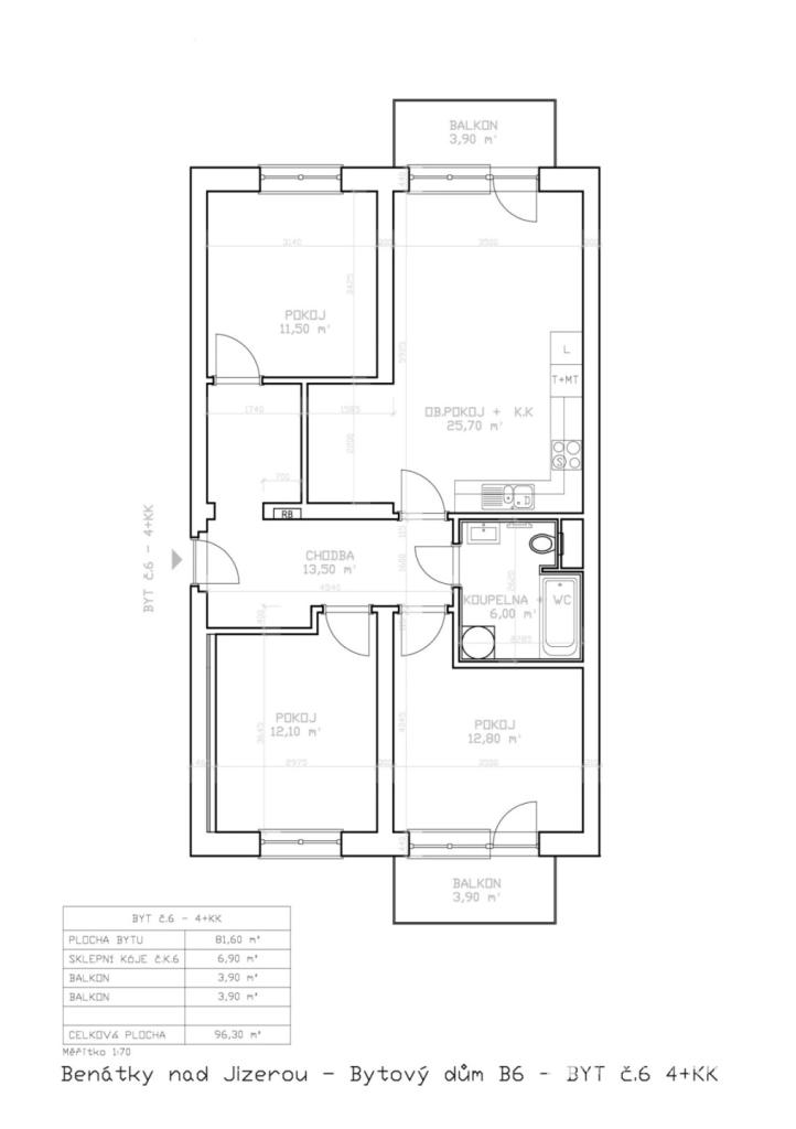 Prodej bytu 4+kk 96 m2