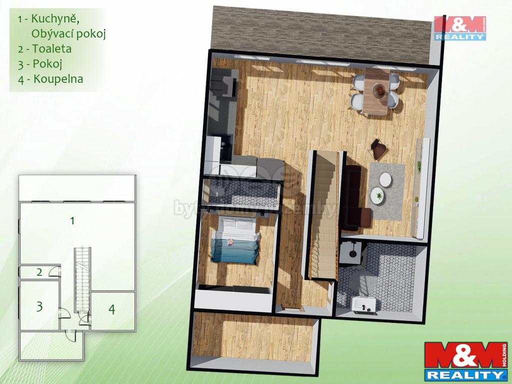 Pronajem bytu dům 208 m2