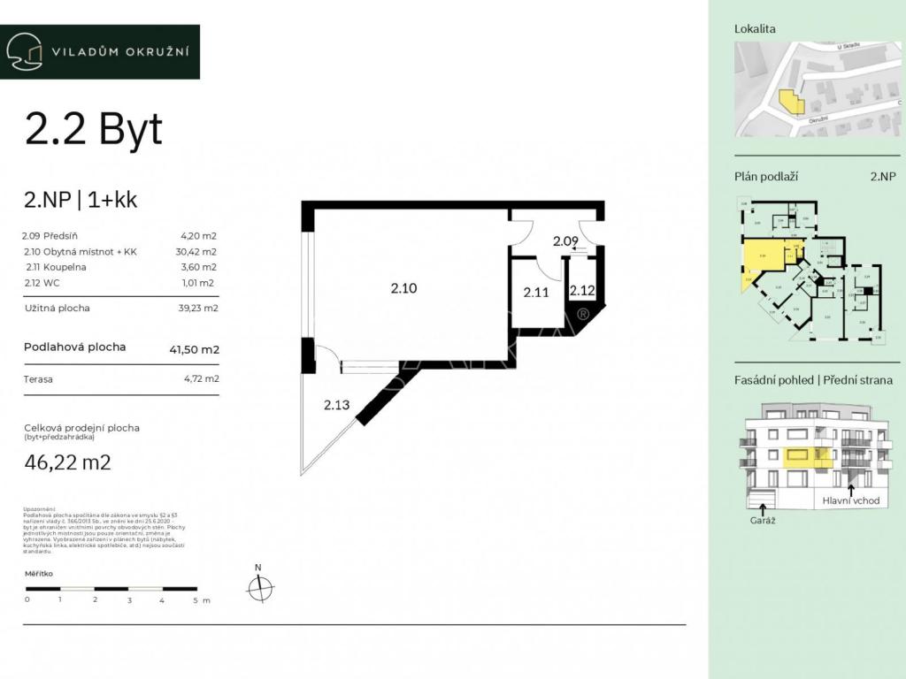 Prodej bytu 1+kk 42 m2, Praha – náhled fotky 2