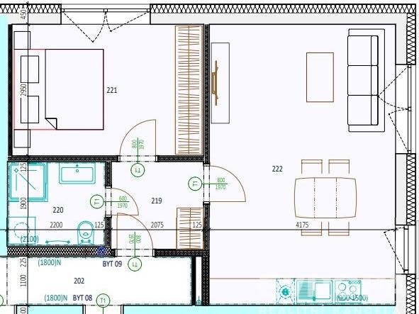 Pronájem bytu 2+kk 49 m2