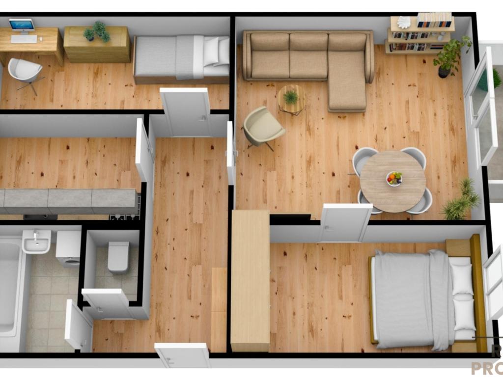 Pronájem bytu 3+1 60 m2