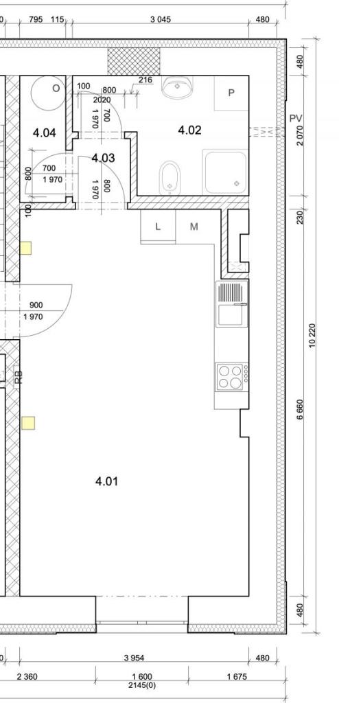 Pronájem bytu 1+kk 34 m2