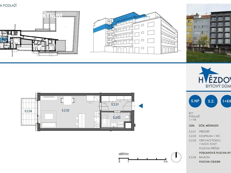 Pronájem bytu 1+kk 38 m2