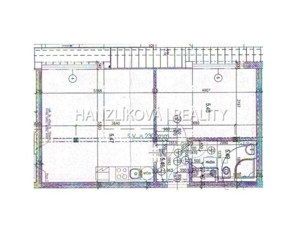 Pronájem bytu 2+kk 49 m2