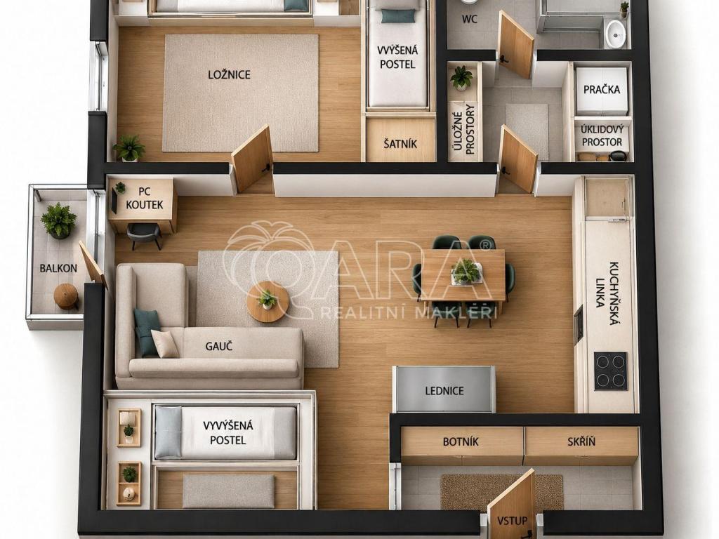 Prodej bytu 2+kk 42 m2, Kladno – náhled fotky 12