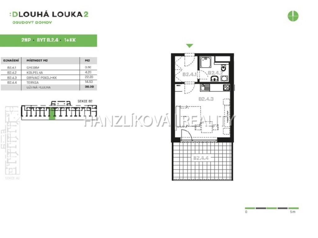 Pronájem bytu 1+kk 30 m2