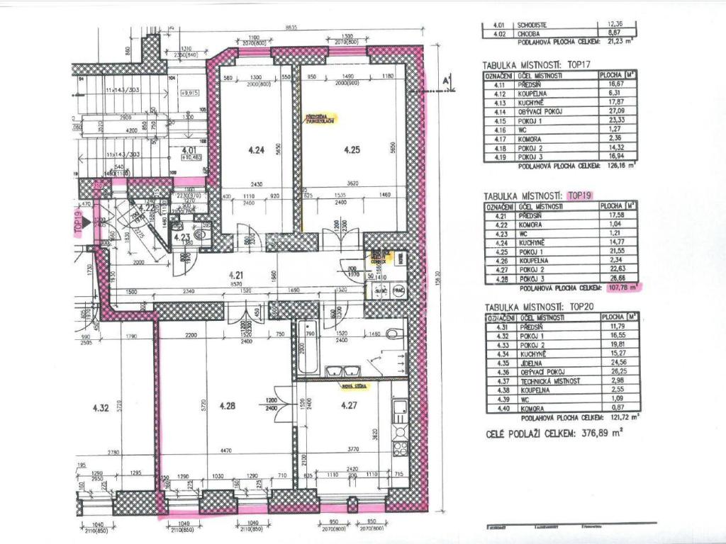 Pronájem bytu 3+1 108 m2, Praha – náhled fotky 18
