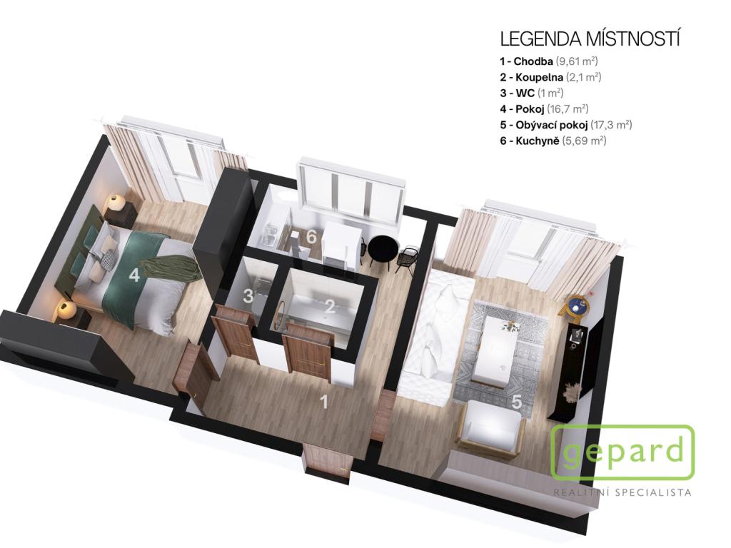 Prodej bytu 2+1 52 m2, Habartov – náhled fotky 15