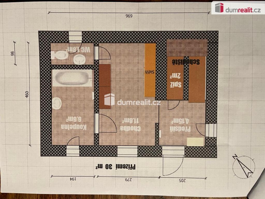 Pronájem bytu 2+kk 80 m2, Kolín – náhled fotky 25