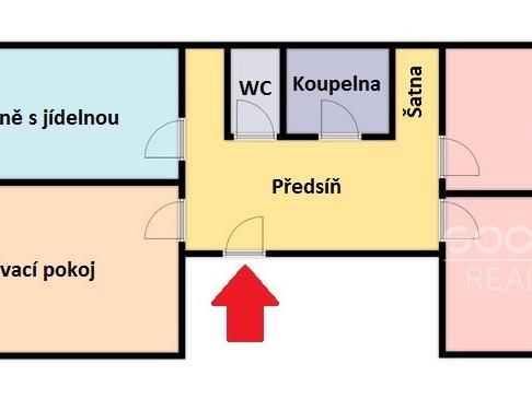 Pronájem bytu 3+kk 72 m2