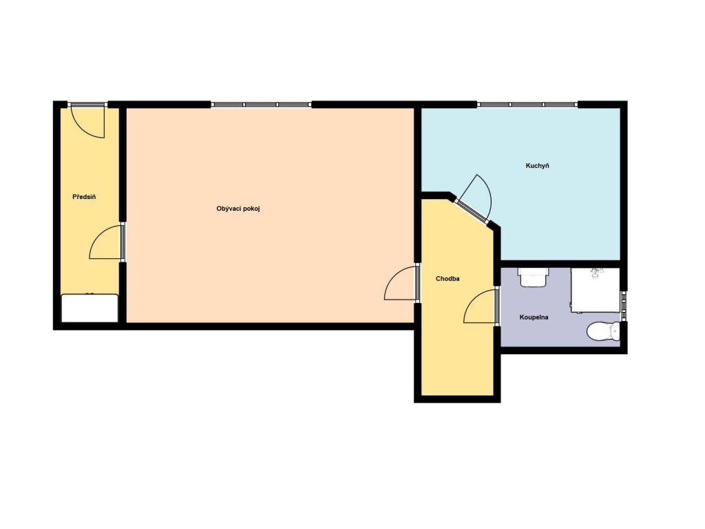 Pronájem bytu 1+1 51 m2