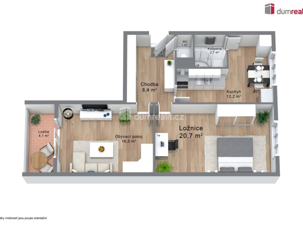 Prodej bytu 2+1 65 m2