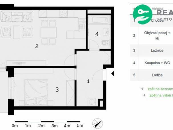 Pronájem bytu 2+kk 57 m2