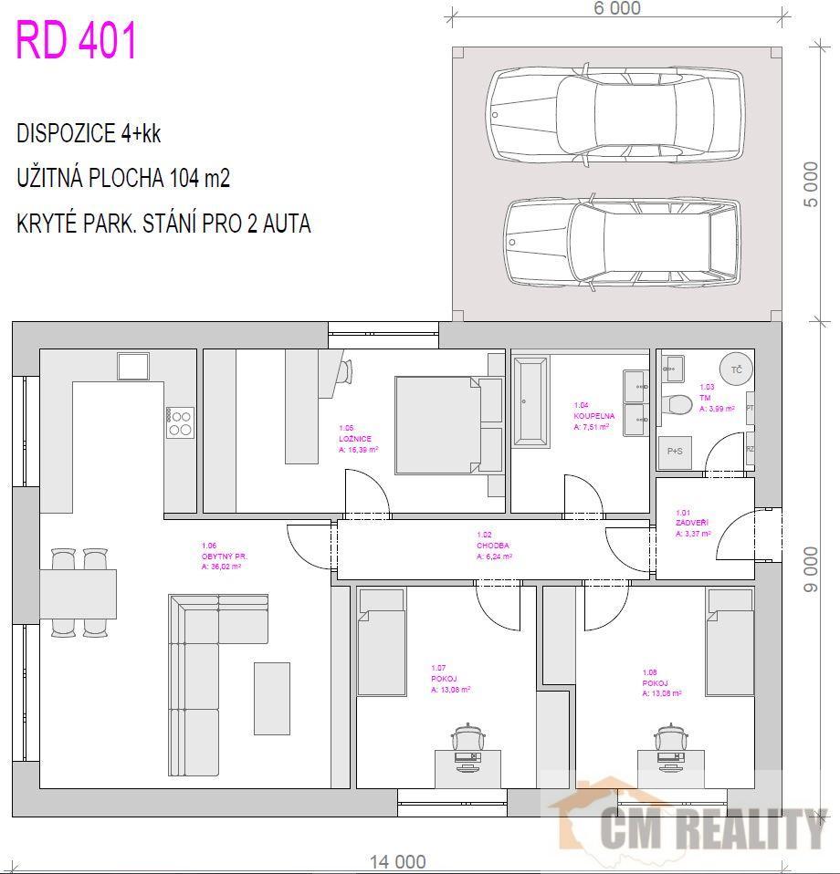Prodej domu 104 m² – pohled 4