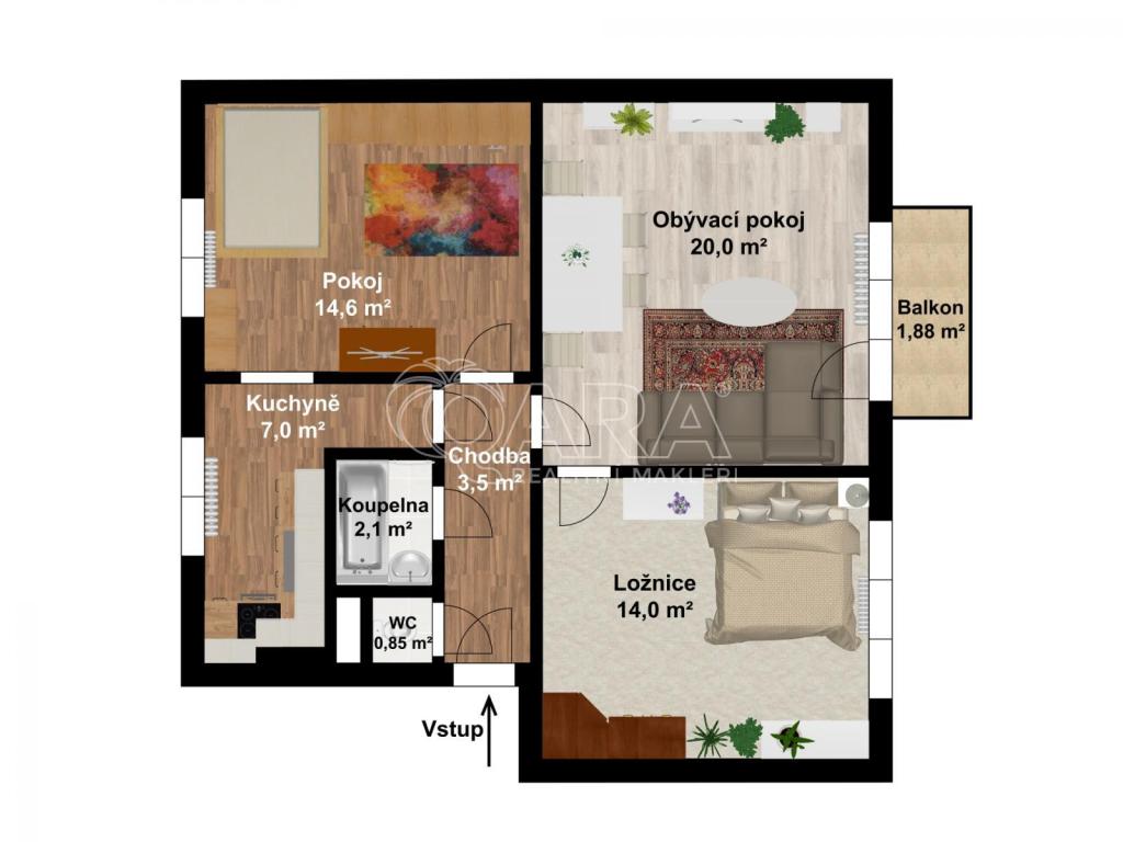 Pronájem bytu 3+1 62 m2, Nový Jičín – náhled fotky 7