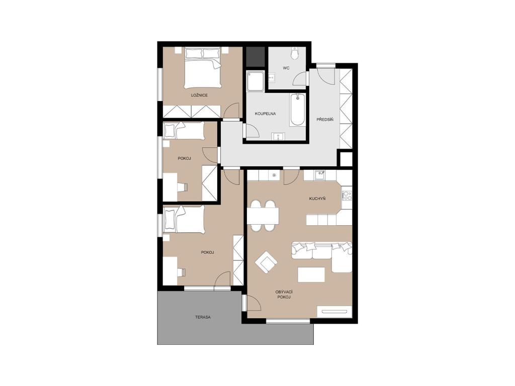 Prodej bytu 4+kk 104 m2, Praha – náhled fotky 3