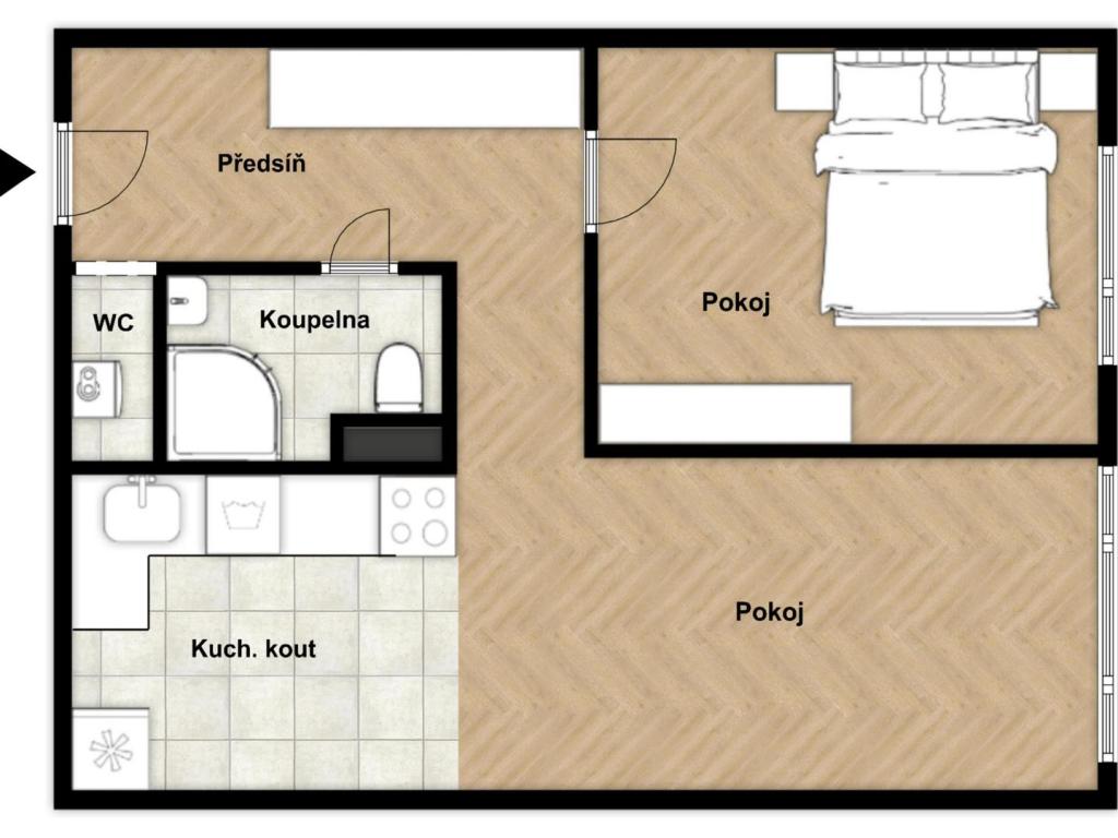 Prodej bytu 2+kk 50 m2