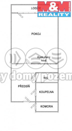 Pronajem bytu 1+kk 30 m2