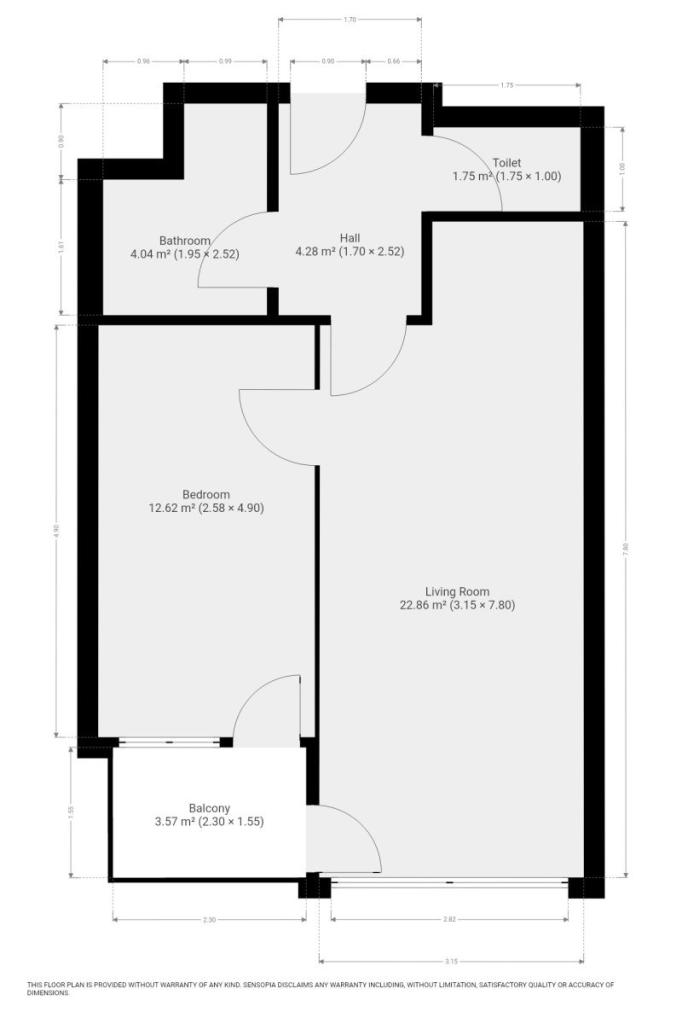 Pronájem bytu 2+kk 49 m2, Praha – náhled fotky 7