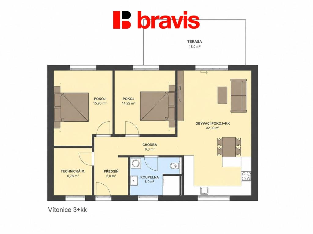 Prodej domu 87 m2, Vítonice – náhled fotky 2