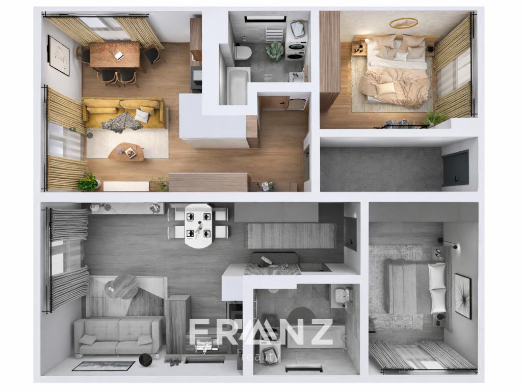 Pronájem bytu 2+kk 42 m2