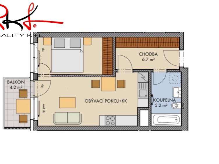 2+kk Apartment in Praha, Dolní Měcholupy – pohled 2