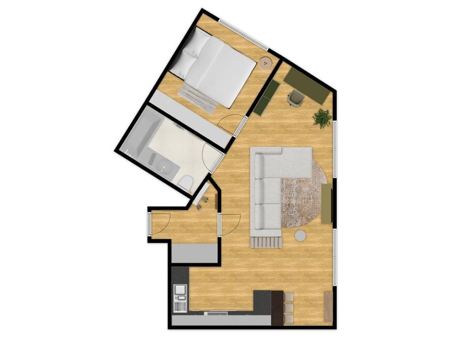 Prodej bytu 2+kk 45 m2