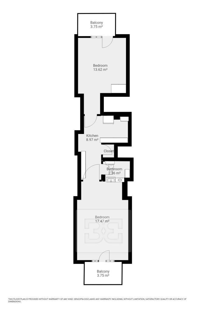 Pronájem bytu 2+1 47 m2