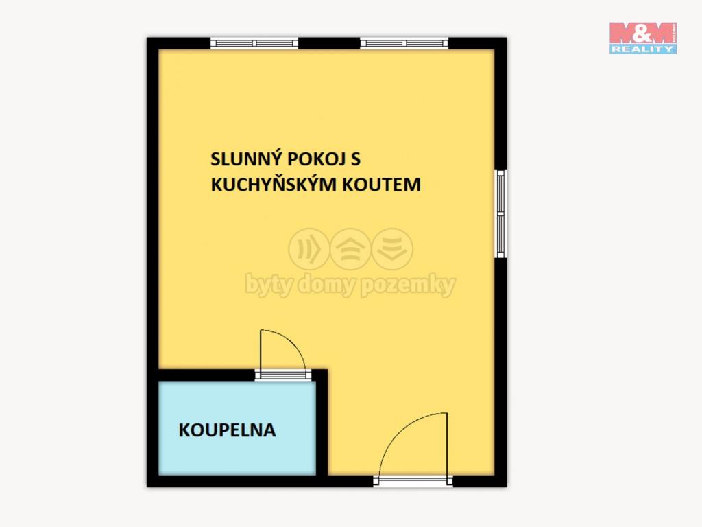 Pronajem bytu 1+kk 26 m2