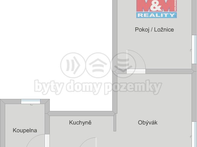 Pronajem bytu 2+kk 38 m2