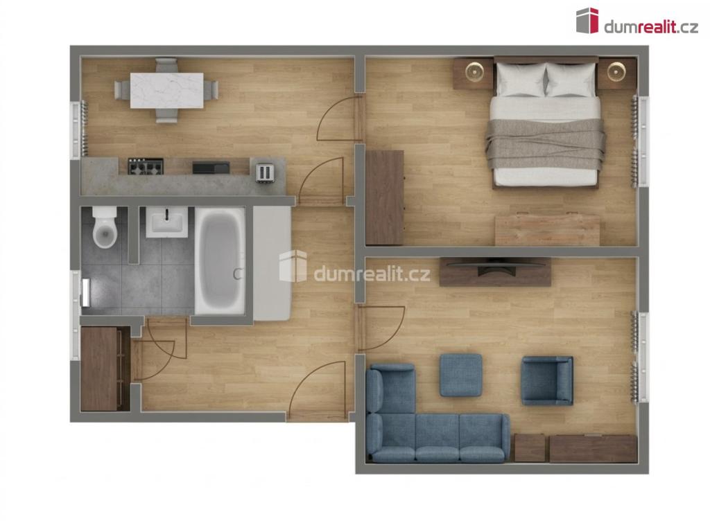 Prodej bytu 2+1 56 m2