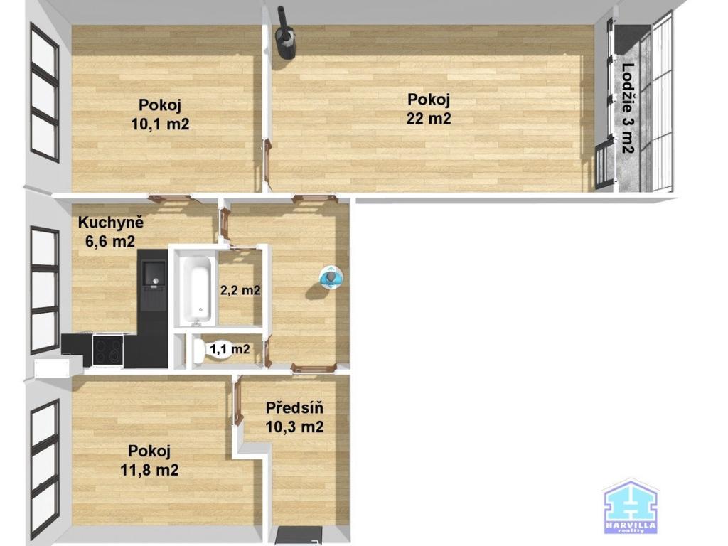 Prodej bytu 3+1 64 m2