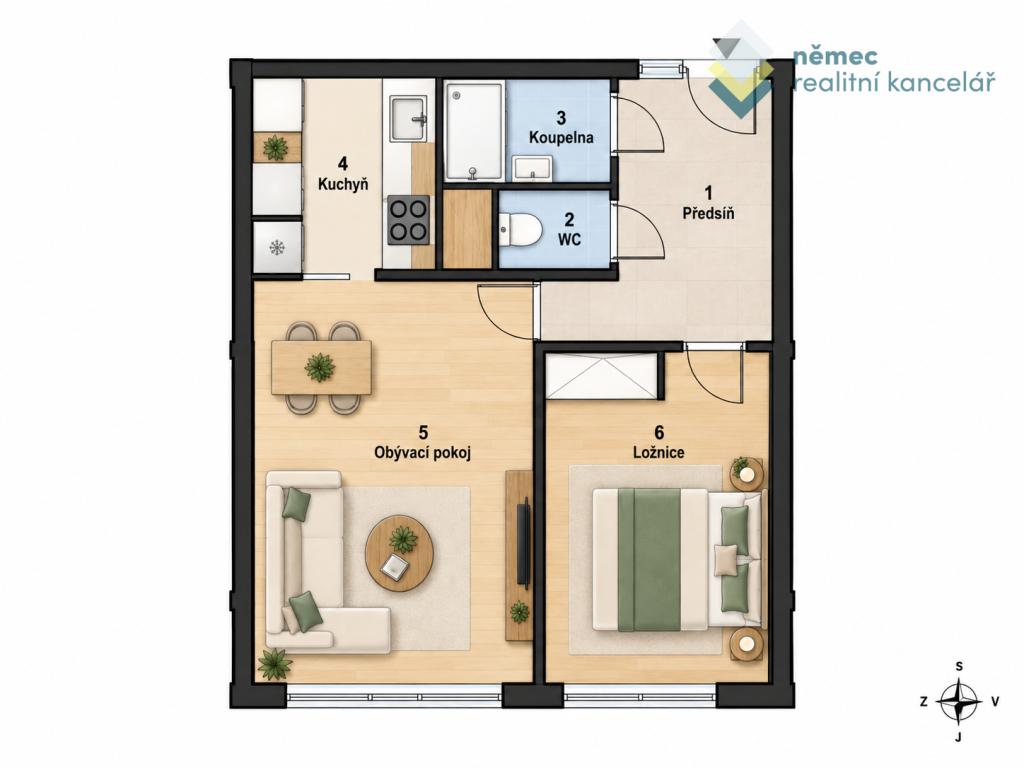 Prodej bytu 2+kk 44 m2, Praha – náhled fotky 15
