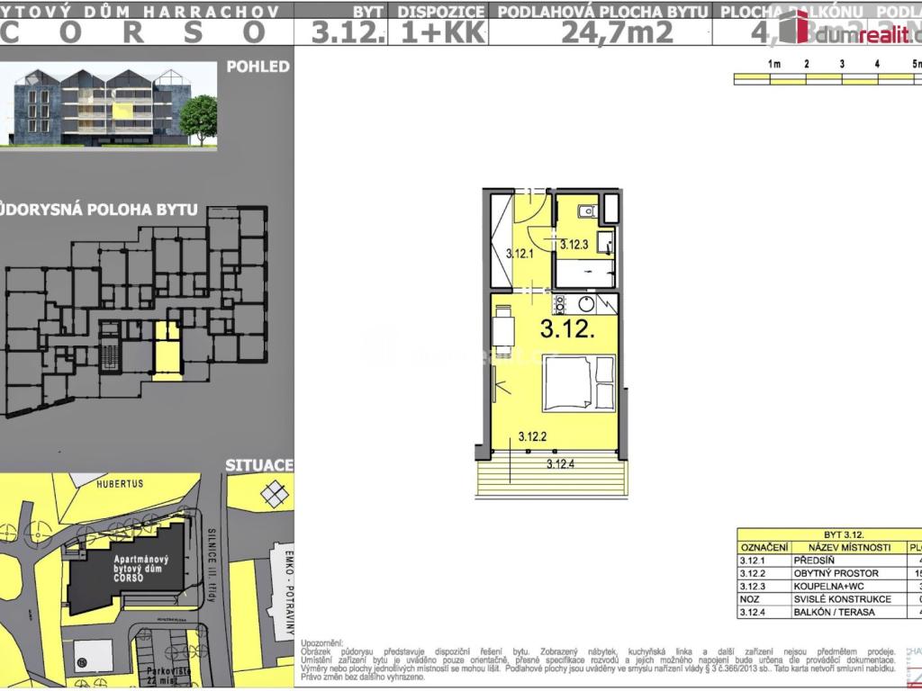 Prodej bytu 1+kk 30 m2, Harrachov – náhled fotky 9