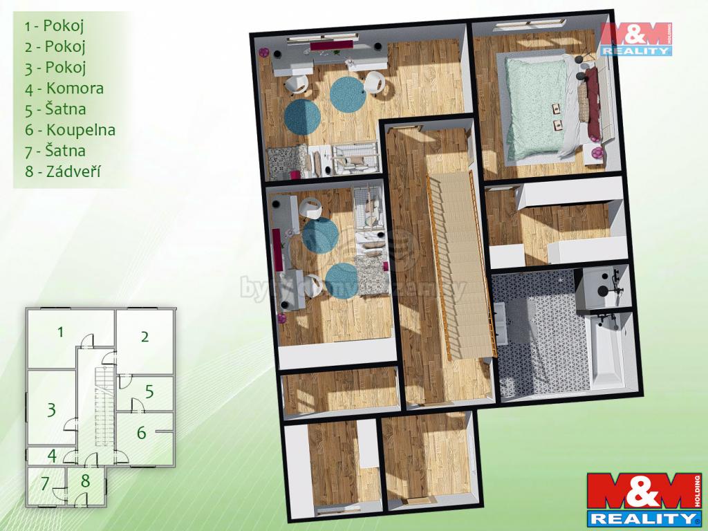 Pronajem bytu dům 208 m2