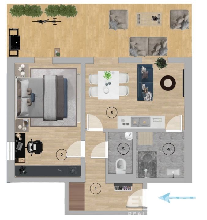 Pronájem bytu 2+kk 44 m2