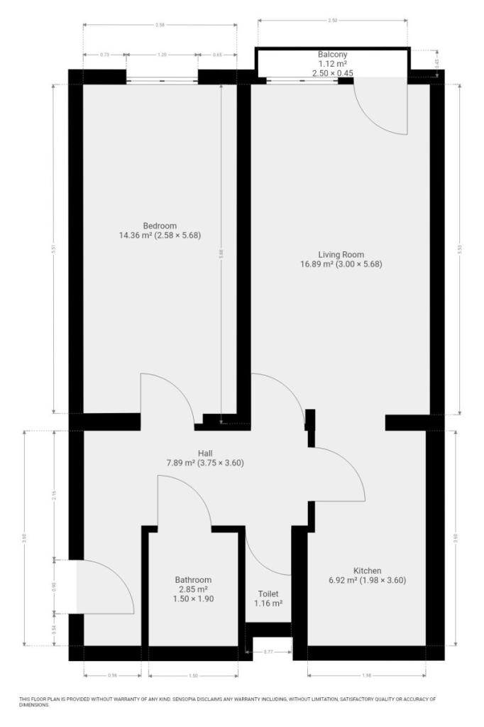 Pronájem bytu 2+kk 51 m2