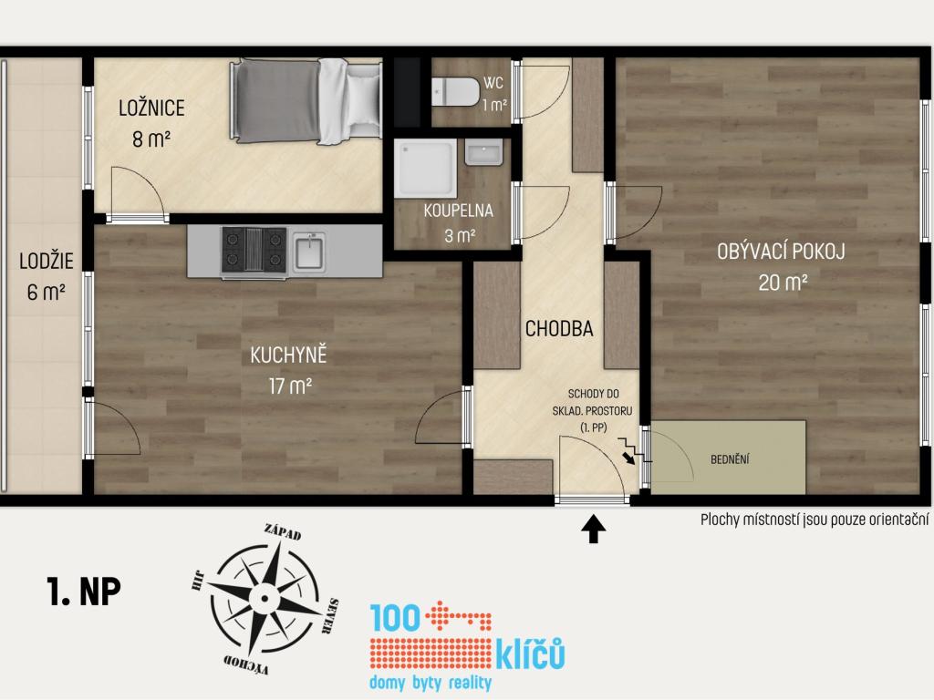 Prodej bytu 2+1 63 m2, Praha – náhled fotky 12