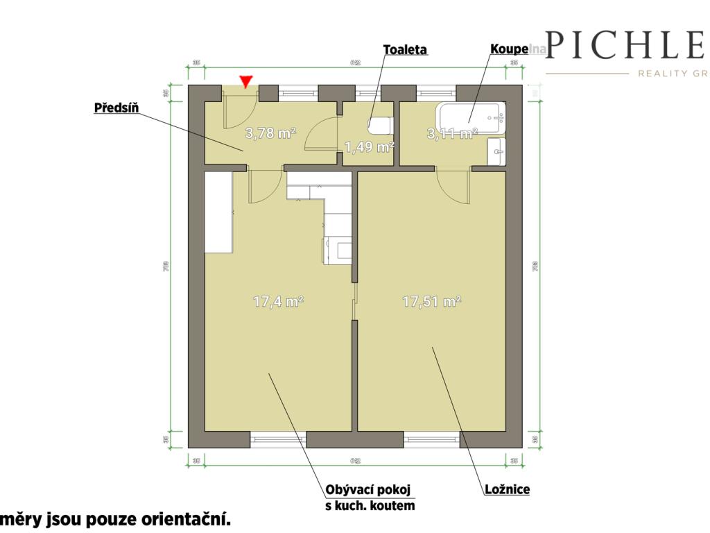 Prodej bytu 2+kk 46 m2