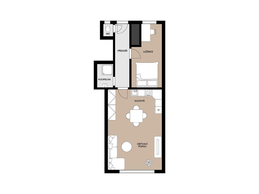 Prodej bytu 2+kk 48 m2, Praha – náhled fotky 15