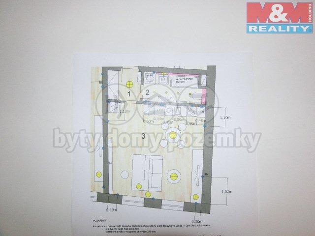 Pronajem bytu 1+kk 42 m2
