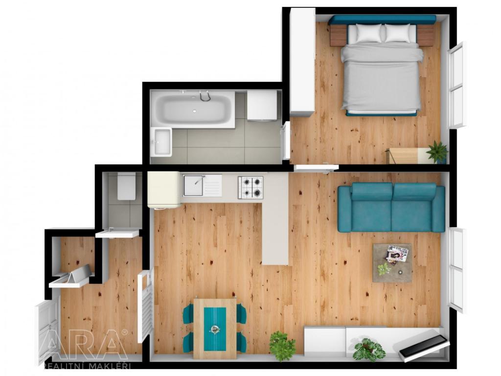 Prodej bytu 2+kk 40 m2, Praha – náhled fotky 4