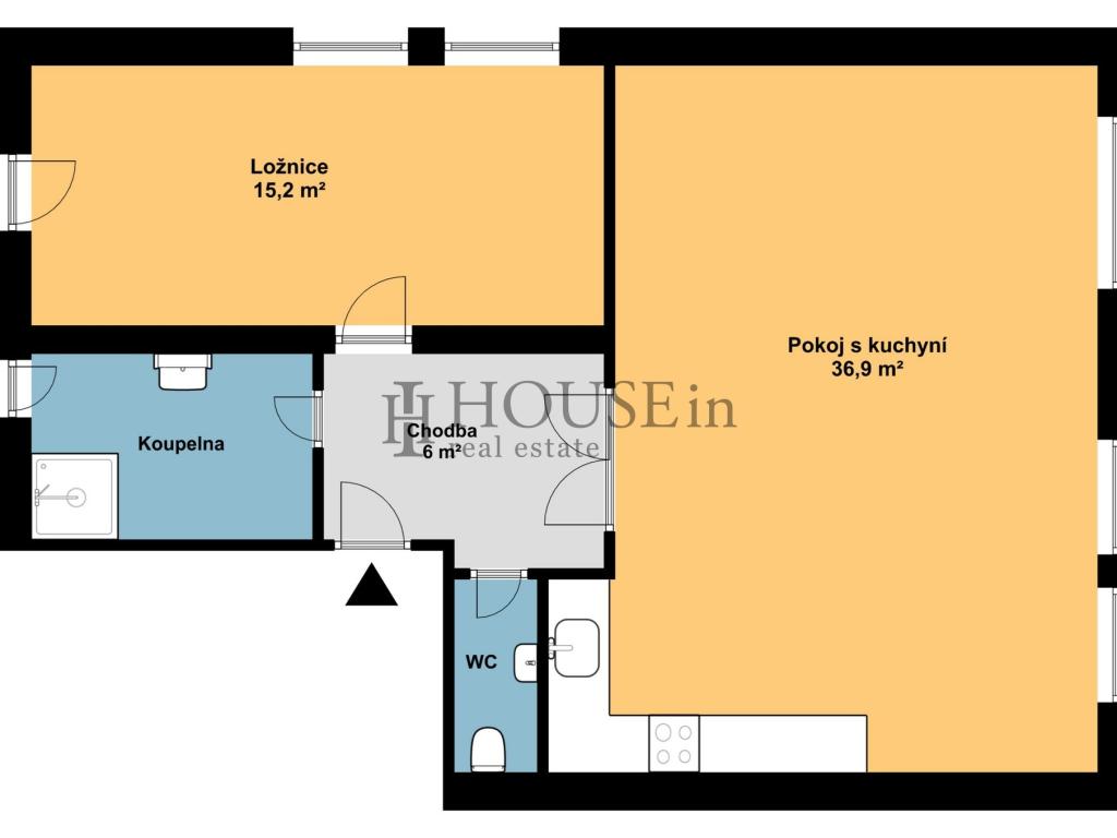Pronájem bytu 2+kk 63 m2