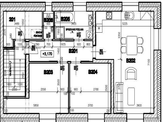 Pronajem bytu 3+kk 76 m2