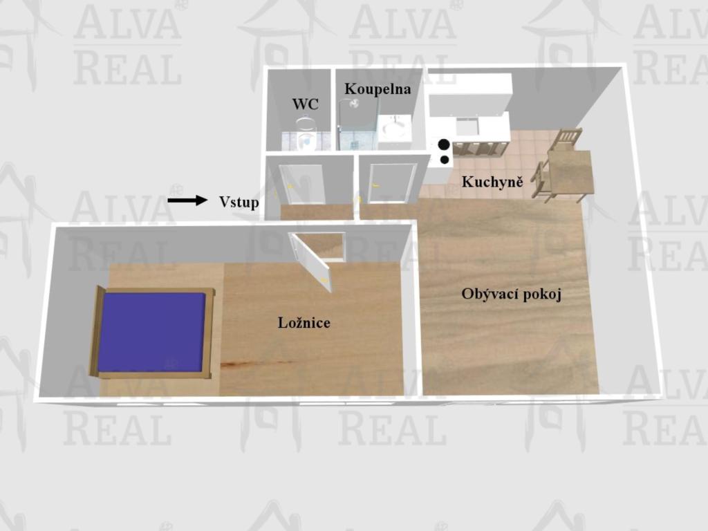 Pronájem bytu 2+kk 39 m2