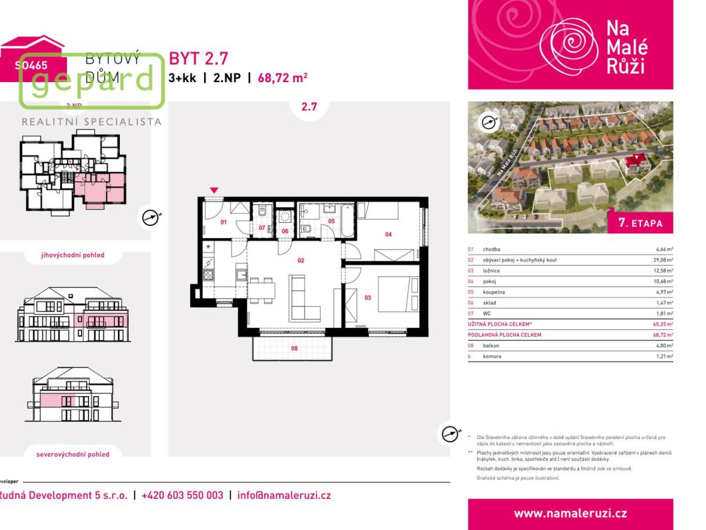 Prodej bytu 3+kk 65 m2